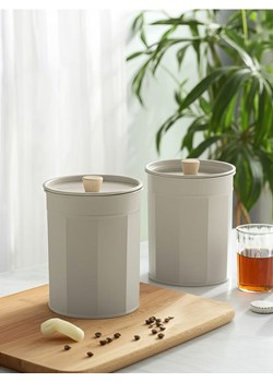 Sinsay - Pojemnik na żywność z pokrywką - szary ze sklepu Sinsay w kategorii Pojemniki kuchenne - zdjęcie 187821761