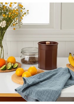 Sinsay - Pojemnik na żywność z pokrywką - brązowy ze sklepu Sinsay w kategorii Pojemniki kuchenne - zdjęcie 187821764