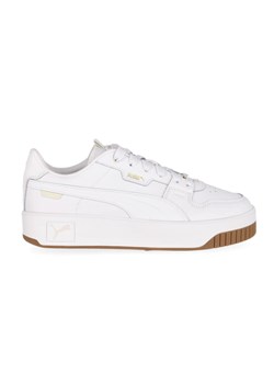 Damskie sneakersy Puma Carina Street Lux - białe ze sklepu Sportstylestory.com w kategorii Buty sportowe damskie - zdjęcie 187822032