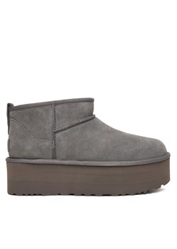 Śniegowce Ugg W Classic Ultra Mini Platform 1135092 Szary ze sklepu eobuwie.pl w kategorii Śniegowce damskie - zdjęcie 187822213