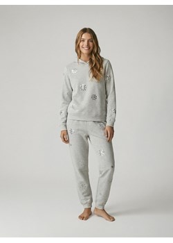 Reserved - Spodnie dresowe z aplikacjami - ciemnoszary ze sklepu Reserved w kategorii Spodnie damskie - zdjęcie 187823250