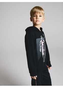 Reserved - Bluza z kapturem Messi - czarny ze sklepu Reserved w kategorii Bluzy chłopięce - zdjęcie 187823330