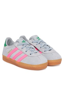 Sneakersy adidas Gazelle Comfort Closure Elastic Laces IH6477 Szary ze sklepu eobuwie.pl w kategorii Buty sportowe dziecięce - zdjęcie 187823590