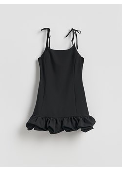 Reserved - Sukienka mini z wiązaniem - czarny ze sklepu Reserved w kategorii Sukienki - zdjęcie 187823914