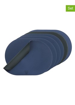 Björn Podkładki (6 szt.) w kolorze antracytowo-granatowym - 44,5 x 30 cm ze sklepu Limango Polska w kategorii Podkładki na stół - zdjęcie 187825560