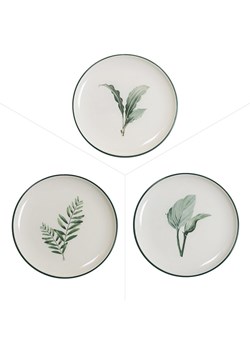 TABLE PASSION Podtalerze (3 szt.) &quot;Floralia&quot; w kolorze biało-zielonym - Ø 27 cm ze sklepu Limango Polska w kategorii Naczynia - zdjęcie 187826013