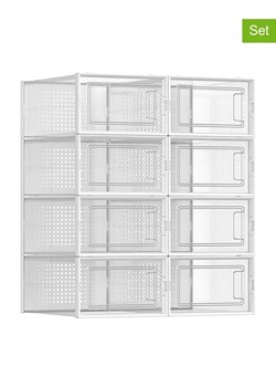 Songmics Pudełka (8 szt.) na buty - 23,3 x 14,3 x 33,5 cm ze sklepu Limango Polska w kategorii Szafy - zdjęcie 187826200