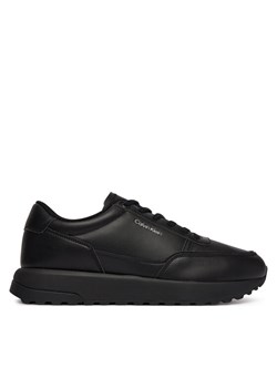 Sneakersy Calvin Klein City Runner Laceup Lth HM0HM02146 Czarny ze sklepu eobuwie.pl w kategorii Buty sportowe męskie - zdjęcie 187826920