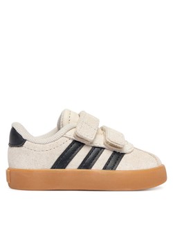 Sneakersy adidas Vl Court 3.0 KI6497 Beżowy ze sklepu eobuwie.pl w kategorii Buty sportowe dziecięce - zdjęcie 187827003