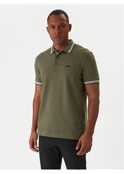 BOSS Polo Paddy 50469055 Khaki Regular Fit ze sklepu MODIVO w kategorii T-shirty męskie - zdjęcie 187828021