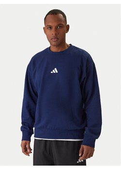 adidas Bluza Essentials Feel Cozy JE3792 Granatowy Regular Fit ze sklepu MODIVO w kategorii Bluzy męskie - zdjęcie 187828044