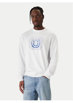HUGO Bluza Namenex 50554392 Biały Regular Fit ze sklepu MODIVO w kategorii Bluzy męskie - zdjęcie 187828060