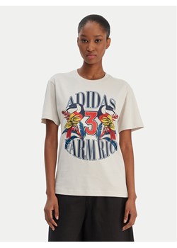 adidas T-Shirt Farm Rio Graphic KD4641 Écru Regular Fit ze sklepu MODIVO w kategorii Bluzki damskie - zdjęcie 187828142