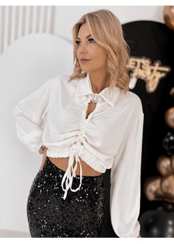 bluzka verbier ecru one size ze sklepu UBRA w kategorii Bluzki damskie - zdjęcie 187829252