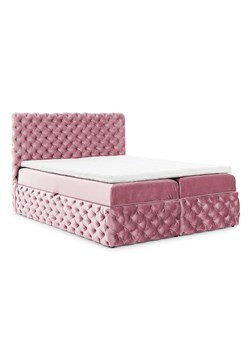 Różowe pikowane łóżko z pojemnikiem 5 rozmiarów T6-F34 ze sklepu Edinos.pl w kategorii Łóżka i materace - zdjęcie 187829394