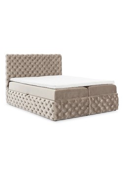 Beżowe pikowane łóżko kontynentalne łóżko 5 rozmiarów M3-W07 ze sklepu Edinos.pl w kategorii Łóżka i materace - zdjęcie 187829422