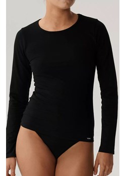 Koszulka damska z długim rękawem BLV-200-CZARNY, Kolor czarny, Rozmiar M, ATLANTIC ze sklepu Intymna w kategorii Bluzki damskie - zdjęcie 187829511