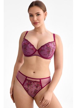 Biustonosz push-up z fiszbinami Karmela B214, Kolor ametyst, Rozmiar 65E, Ewa Bien ze sklepu Intymna w kategorii Biustonosze - zdjęcie 187829564