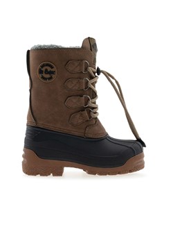 Buty dziecięce  Lee Cooper LCJ-24-44-2842K - brązowe ze sklepu streetstyle24.pl w kategorii Buty zimowe dziecięce - zdjęcie 187831273
