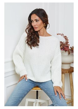 So Cachemire Sweter &quot;Candji&quot; w kolorze białym ze sklepu Limango Polska w kategorii Swetry damskie - zdjęcie 187831331