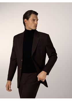 Reserved - Marynarka z wełną - brązowy ze sklepu Reserved w kategorii Marynarki męskie - zdjęcie 187831672