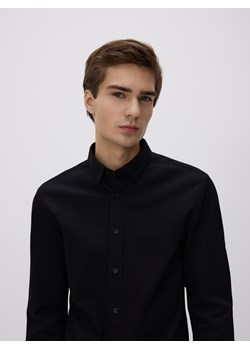 Reserved - Bawełniana koszula super slim fit - czarny ze sklepu Reserved w kategorii Koszule męskie - zdjęcie 187831781