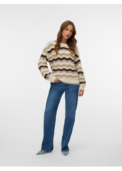 Vero Moda Sweter w kolorze beżowo-brązowym ze sklepu Limango Polska w kategorii Swetry damskie - zdjęcie 187832582