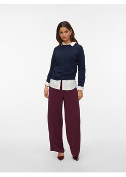 Vero Moda Spodnie w kolorze ciemnofioletowym ze sklepu Limango Polska w kategorii Spodnie damskie - zdjęcie 187833234