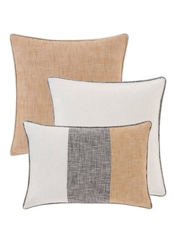 Jotex Poszewki (3 szt.) "Chambray" w kolorze beżowo-biało-szarym na poduszkę ze sklepu Limango Polska w kategorii Poduszki dekoracyjne - zdjęcie 187841760