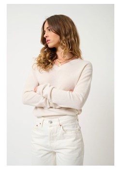 AUTHENTIC CASHMERE Kaszmirowy sweter "Gardoria" w kolorze kremowym ze sklepu Limango Polska w kategorii Swetry damskie - zdjęcie 187844031
