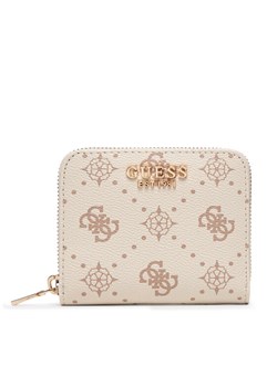 Portfel Guess Carrie Logo Slg SWGP98 98137 Écru ze sklepu eobuwie.pl w kategorii Portfele damskie - zdjęcie 187846773