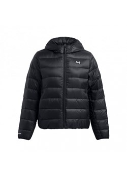 Damska kurtka z puchem naturalnym Under Armour Legend Down Hooded Jacket - czarna ze sklepu Sportstylestory.com w kategorii Kurtki damskie - zdjęcie 187847460