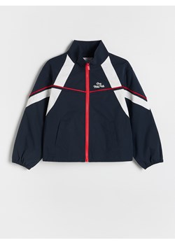 Reserved - Kurtka z kontrastowymi wstawkami - granatowy ze sklepu Reserved w kategorii Kurtki dziewczęce - zdjęcie 187849383
