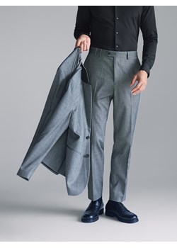 Reserved - Garniturowe spodnie w kant - czarny ze sklepu Reserved w kategorii Spodnie męskie - zdjęcie 187849623