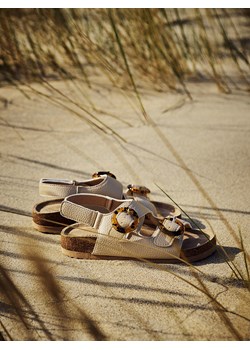 Reserved - Sandały na rzepy - beżowy ze sklepu Reserved w kategorii Sandały dziecięce - zdjęcie 187850210