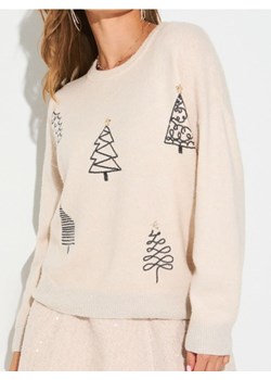 Sinsay - Świąteczny sweter z cekinowymi choinkami - Inny ze sklepu Sinsay w kategorii Swetry damskie - zdjęcie 187850693
