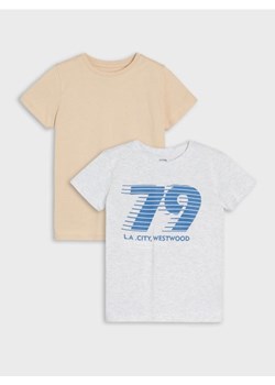 Sinsay - Koszulki z krótkim rękawem 2 pack - szary ze sklepu Sinsay w kategorii T-shirty chłopięce - zdjęcie 187850730