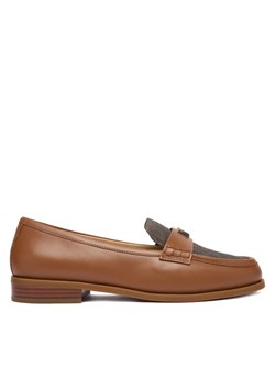 Loafersy MICHAEL Michael Kors Lec Loafer 40F5LXFP1B Brązowy ze sklepu eobuwie.pl w kategorii Lordsy damskie - zdjęcie 187851402