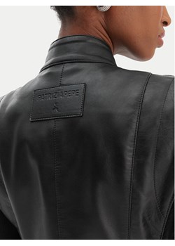 Patrizia Pepe Kurtka skórzana CO0001/L1HZ-K103 Czarny Regular Fit ze sklepu MODIVO w kategorii Kurtki damskie - zdjęcie 187851691