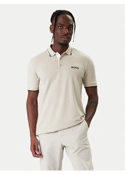 BOSS Polo Paddy Pro 50469102 Beżowy Regular Fit ze sklepu MODIVO w kategorii T-shirty męskie - zdjęcie 187851713