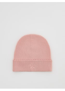 Reserved - Dzianinowa czapka z wiskozą - pastelowy róż ze sklepu Reserved w kategorii Czapki dziecięce - zdjęcie 187852582