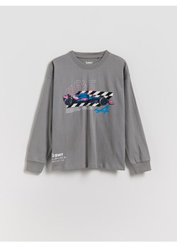 Reserved - Longsleeve Team Alpine F1 - ciemnoszary ze sklepu Reserved w kategorii T-shirty chłopięce - zdjęcie 187852610