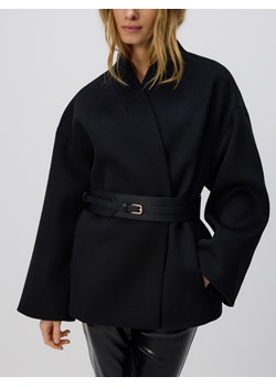 Reserved - Kurtka z dodatkiem wełny - czarny ze sklepu Reserved w kategorii Kurtki damskie - zdjęcie 187852650