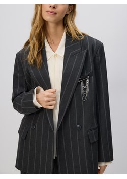 Reserved - Marynarka z wiskozą - ciemnoszary ze sklepu Reserved w kategorii Marynarki damskie - zdjęcie 187852712