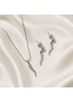 Komplet damski srebrny papryczki chili ze stali chirurgicznej ze sklepu otien.com w kategorii Komplety biżuterii - zdjęcie 187854222