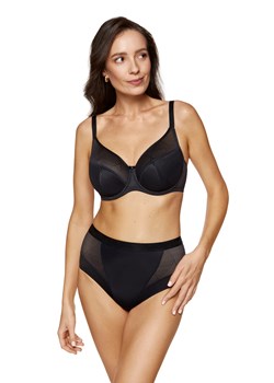 Laurel biustonosz półusztywniany z geometrycznym wzorem ze sklepu GORTEKS w kategorii Biustonosze - zdjęcie 187854264