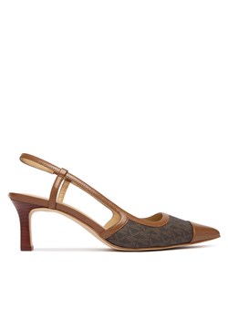 Czółenka MICHAEL Michael Kors Alora Toe Cao Mid Sling 40R6AOMS1B Brązowy ze sklepu eobuwie.pl w kategorii Czółenka - zdjęcie 187855472