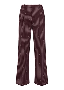 HUGO Spodnie materiałowe Haviri 50554419 Bordowy Relaxed Fit ze sklepu MODIVO w kategorii Spodnie damskie - zdjęcie 187855771