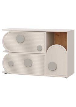 Kaszmirowa komoda do pokoju dziecięcego z 2 szufladami D6-E35 ze sklepu Edinos.pl w kategorii Komody - zdjęcie 187856414