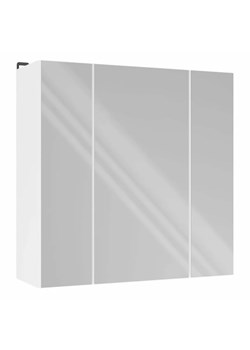 Biała trzydrzwiowa lustrzana szafka łazienkowa 60cm  R5-L21 ze sklepu Edinos.pl w kategorii Szafki i regały łazienkowe - zdjęcie 187856483